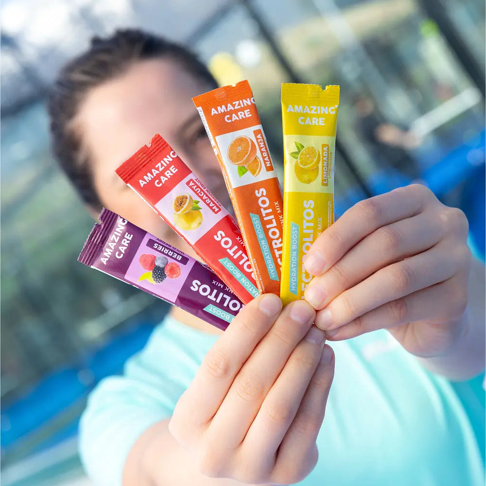 6 Cajas Electrolitos 12 Sticks Naranja (72 sticks)