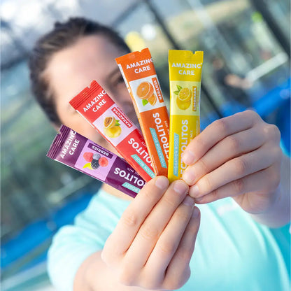 6 Cajas Electrolitos 12 Sticks Naranja (72 sticks)