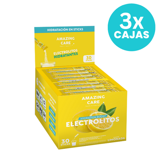 3 Cajas Display de 30 Sticks Sabor Limonada (90 Sticks)