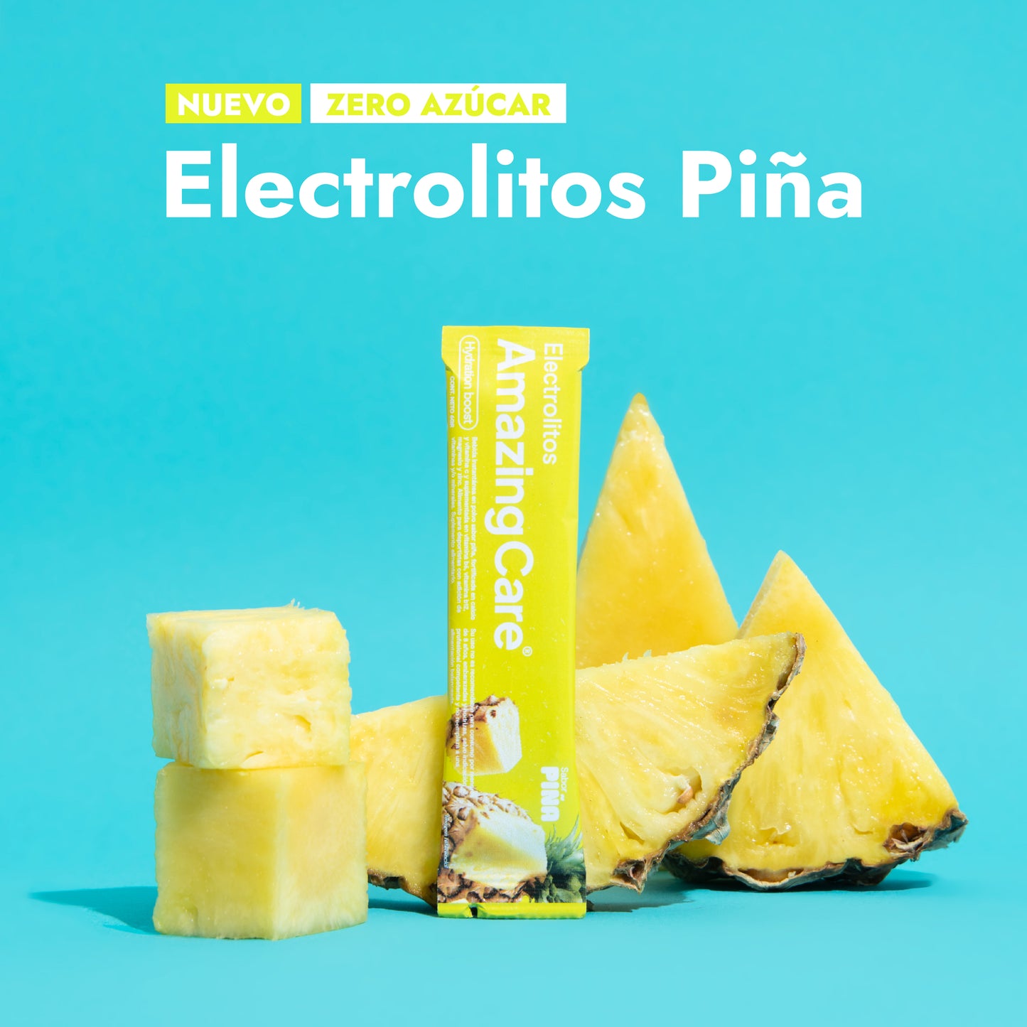 6 Cajas Electrolitos 12 Sticks Piña (72 sticks)
