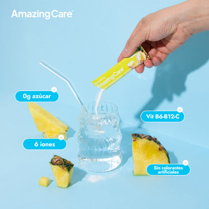 6 Cajas Electrolitos 12 Sticks Piña (72 sticks)