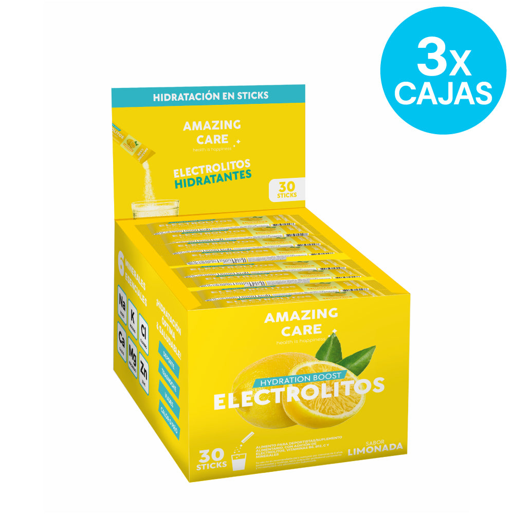 3 Cajas Display de 30 Sticks Sabor Limonada (90 Sticks)
